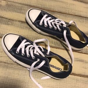Navy Blue Converse Sneakers
